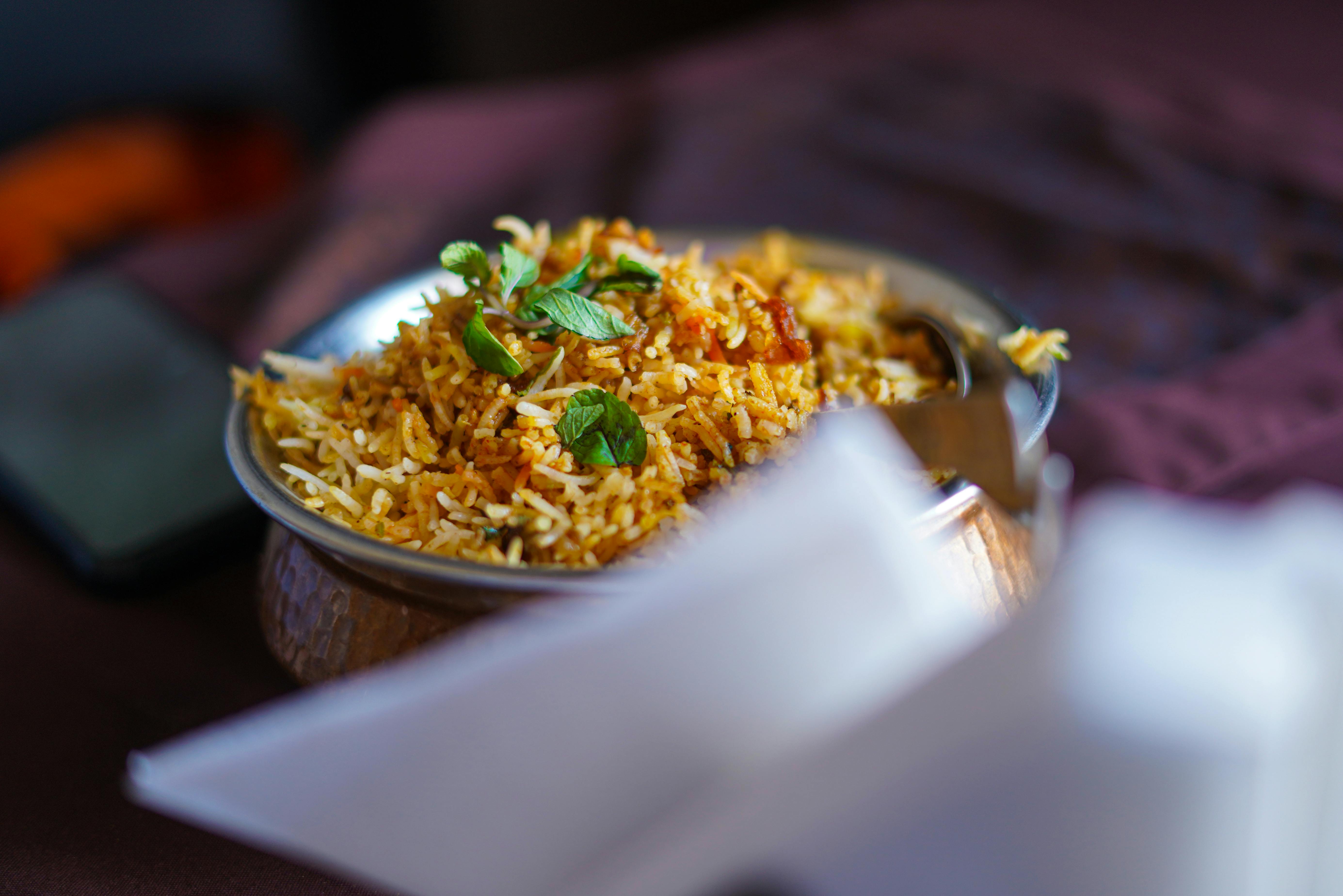 Aromatic and flavorful Biryani